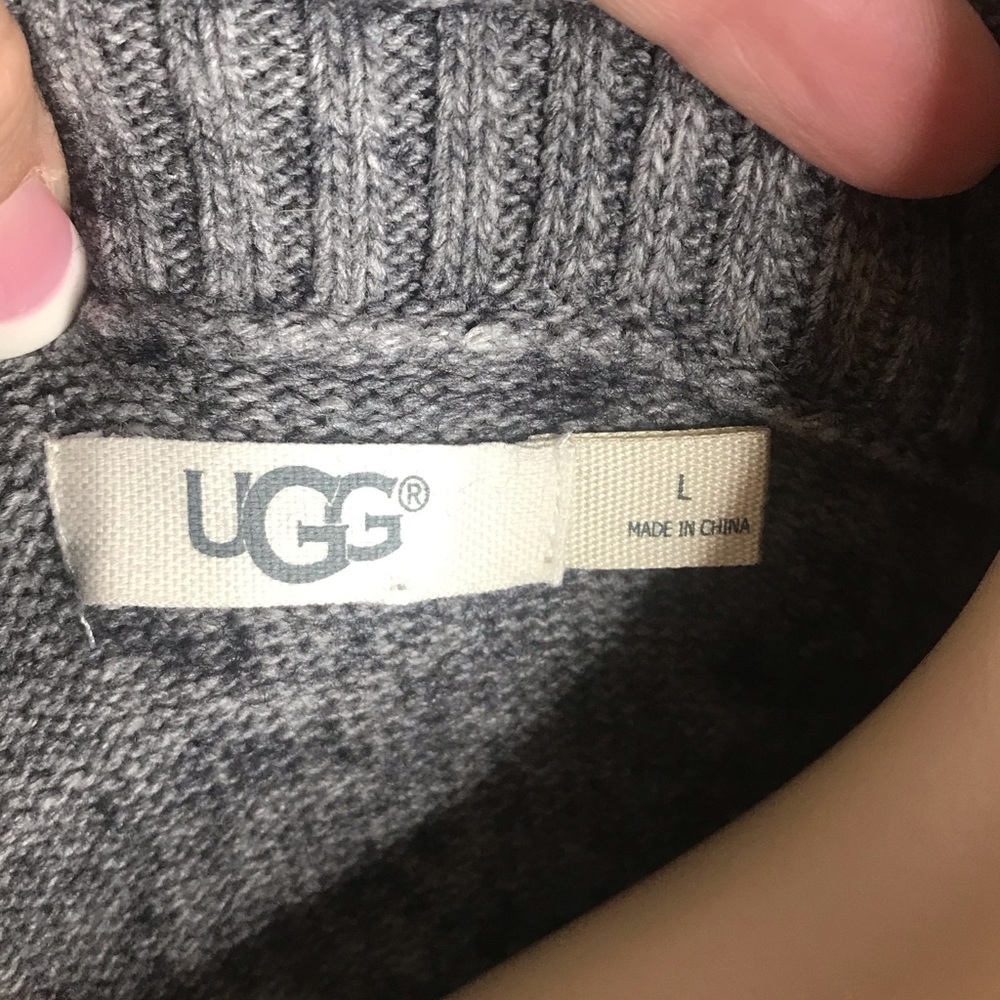 UGG Rhodyn Angora Grey Sweater Women’s L - Picture 8 of 8